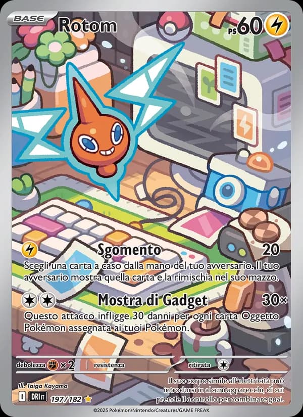 Rotom card in Italian