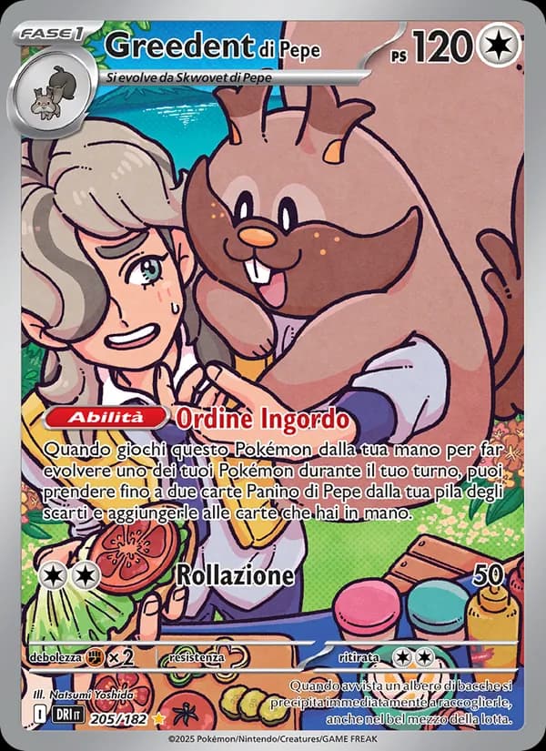 Greedent di Pepe card in Italian