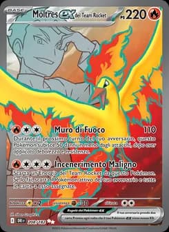 Moltres-ex del Team Rocket card in Italian
