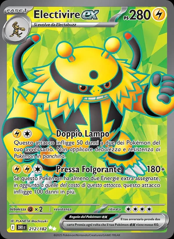 Electivire-ex card in Italian