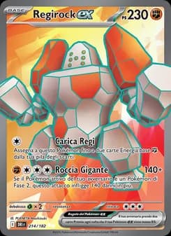 Regirock-ex card in Italian