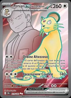 Persian-ex del Team Rocket card in Italian