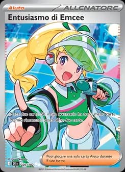 Entusiasmo di Emcee card in Italian
