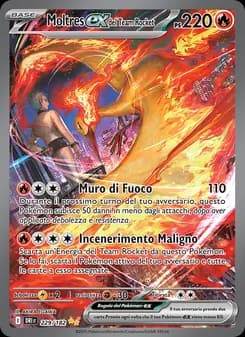 Moltres-ex del Team Rocket card in Italian