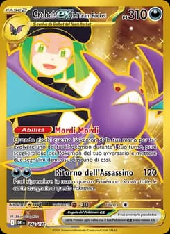 Crobat-ex del Team Rocket card in Italian