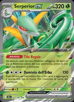 Serperior-ex card in Italian