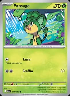 Pansage card in Italian