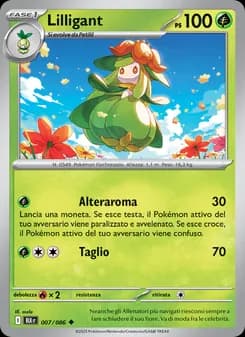 Lilligant card in Italian