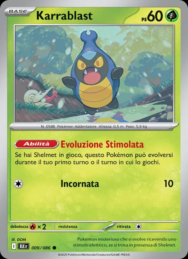Karrablast card in Italian
