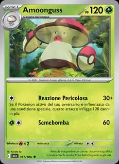 Amoonguss card in Italian