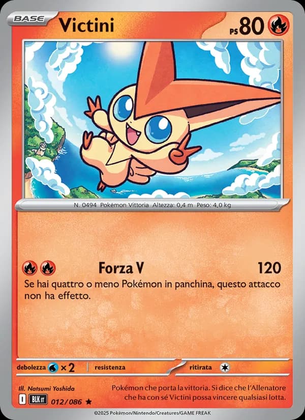 Victini card in Italian