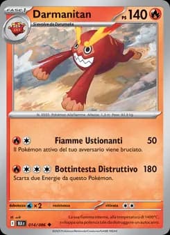 Darmanitan card in Italian