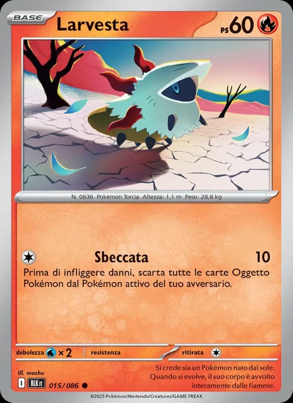 Larvesta card in Italian