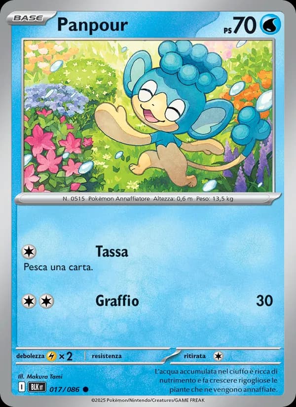 Panpour card in Italian