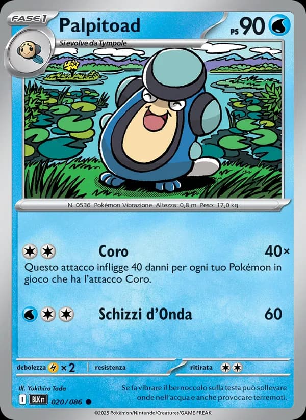 Palpitoad card in Italian