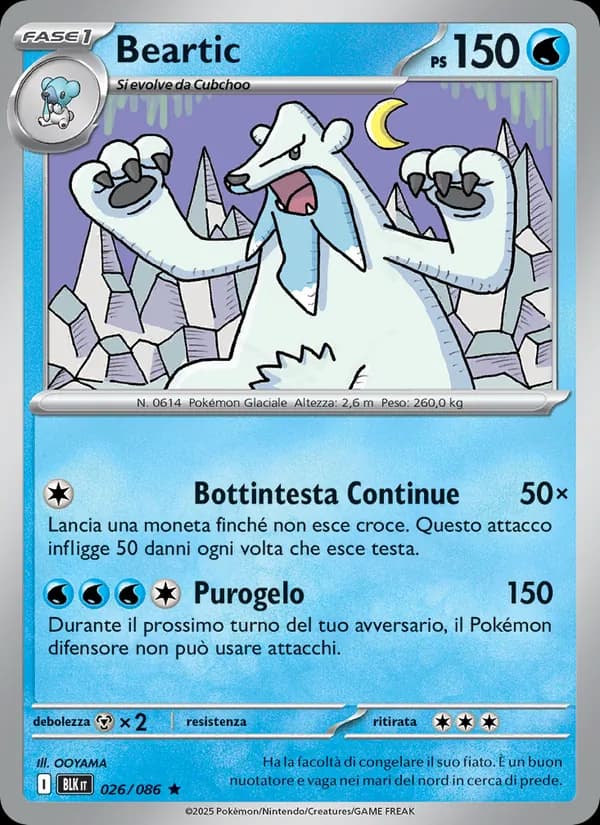 Beartic card in Italian
