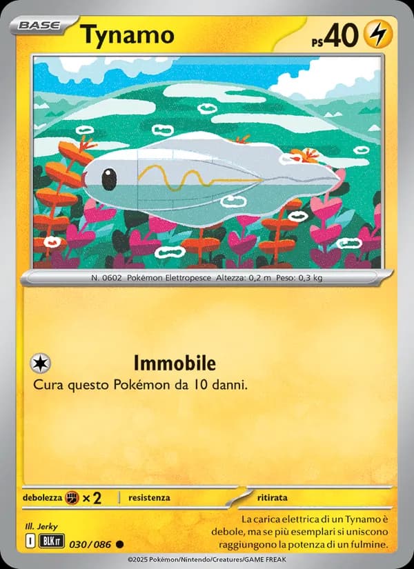 Tynamo card in Italian