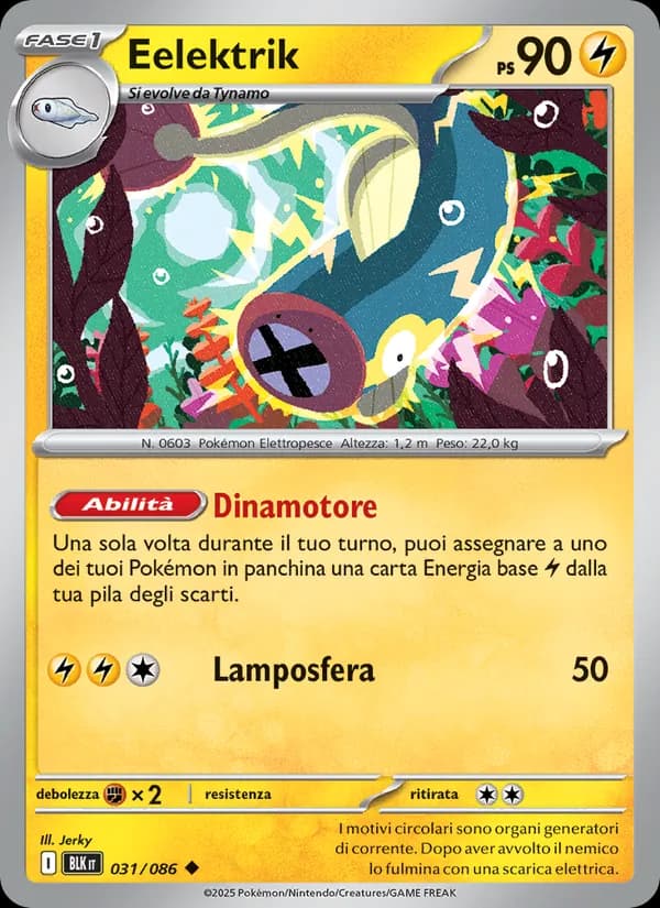 Eelektrik card in Italian