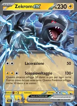 Zekrom-ex card in Italian