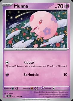 Munna card in Italian