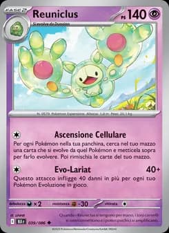 Reuniclus card in Italian