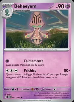 Beheeyem card in Italian