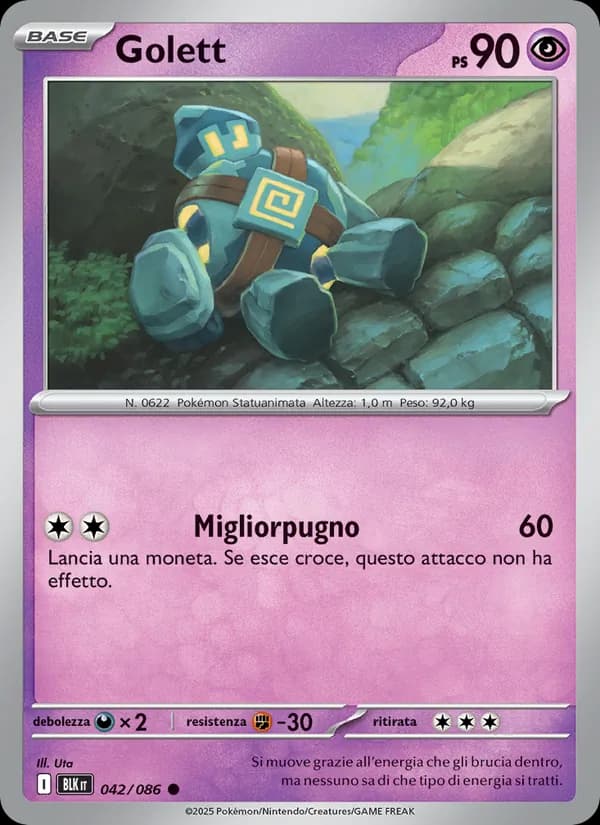 Golett card in Italian