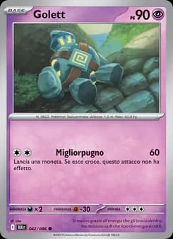 Golett card in Italian