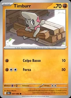 Timburr card in Italian