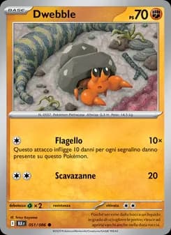 Dwebble card in Italian