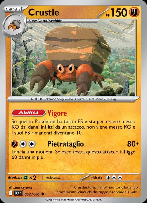 Crustle card in Italian