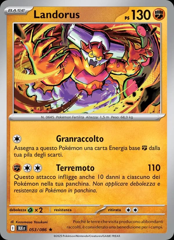 Landorus card in Italian