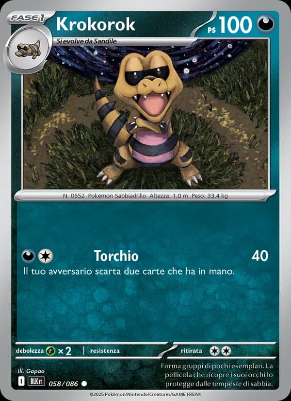 Krokorok card in Italian