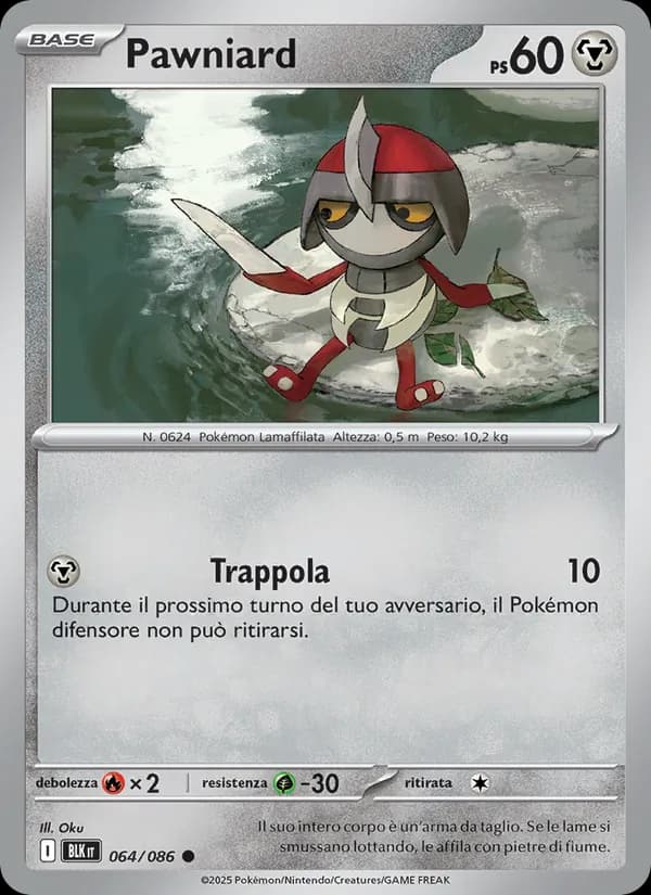 Pawniard card in Italian