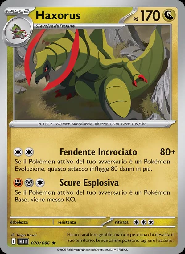Haxorus card in Italian