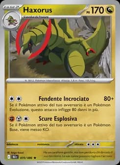 Haxorus card in Italian