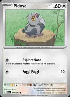 Pidove card in Italian