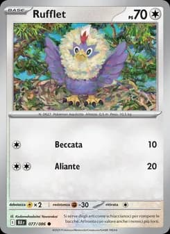 Rufflet card in Italian