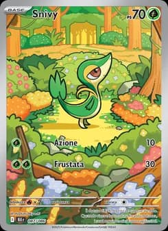 Snivy card in Italian