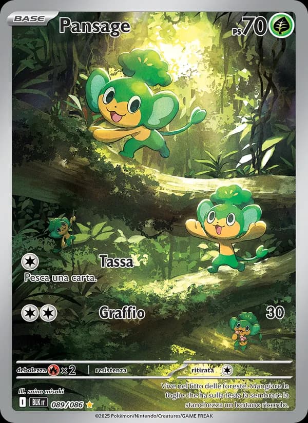 Pansage card in Italian