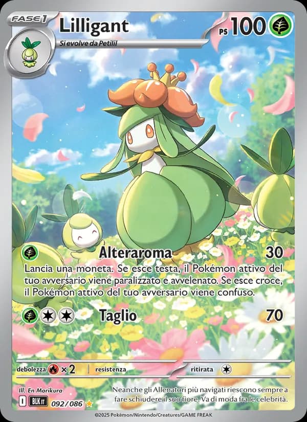 Lilligant card in Italian