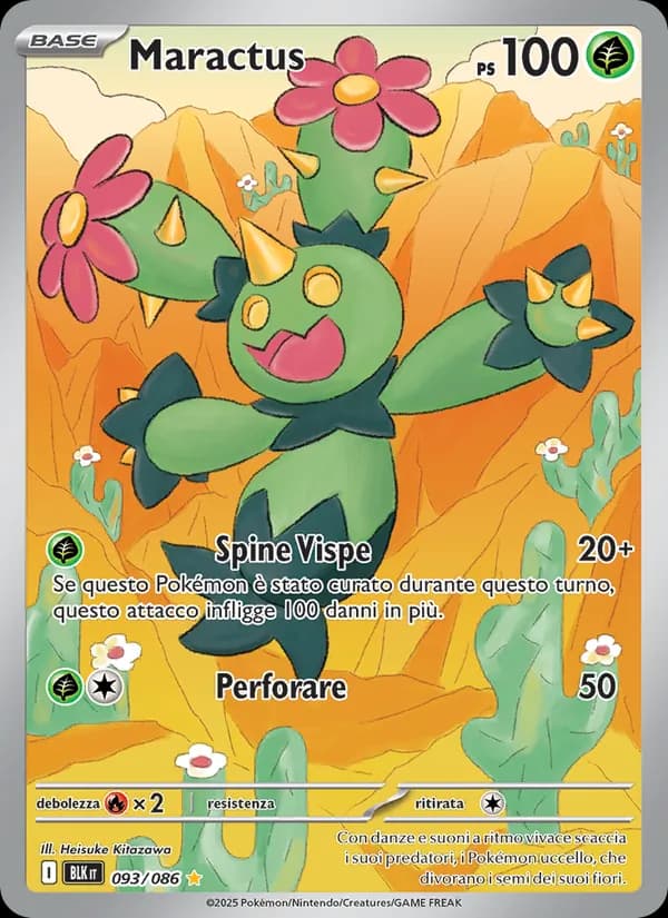 Maractus card in Italian