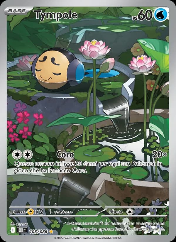 Tympole card in Italian