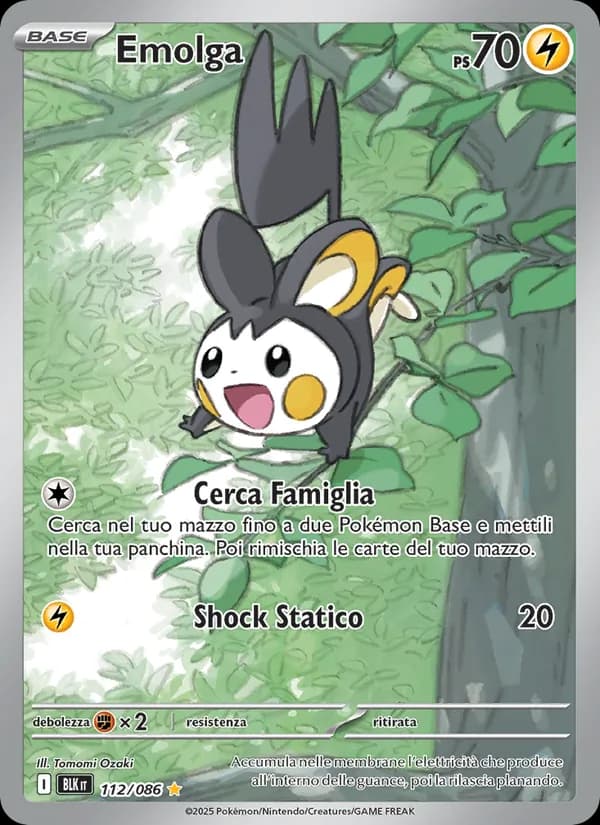 Emolga card in Italian