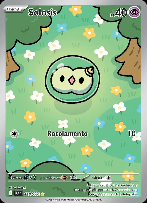 Solosis card in Italian