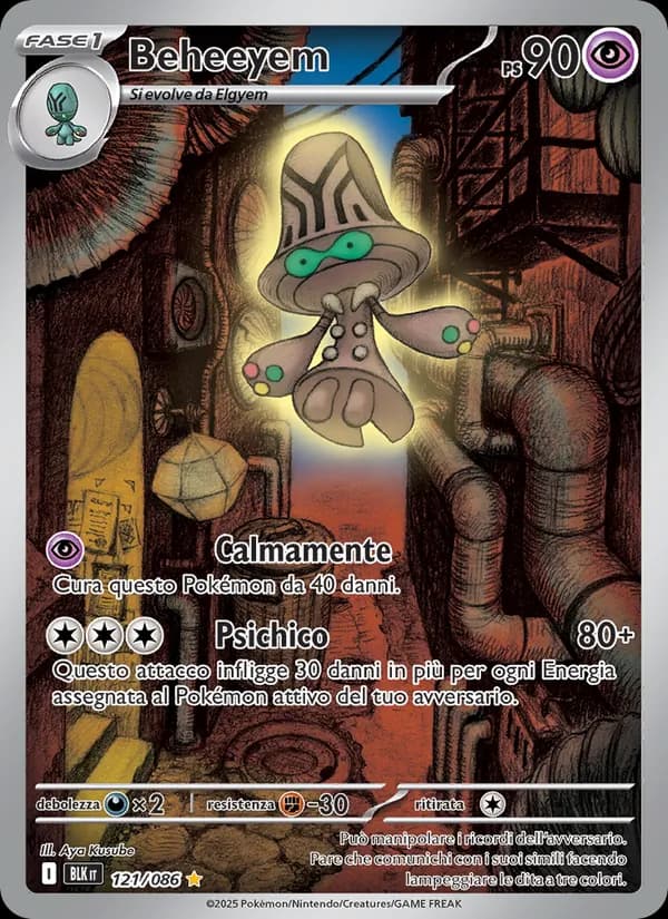 Beheeyem card in Italian