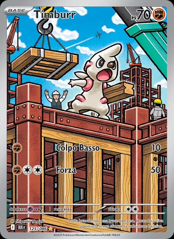 Timburr card in Italian
