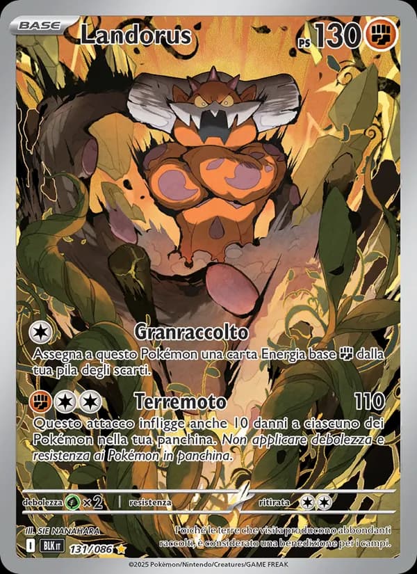 Landorus card in Italian