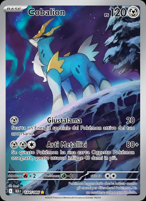 Cobalion card in Italian