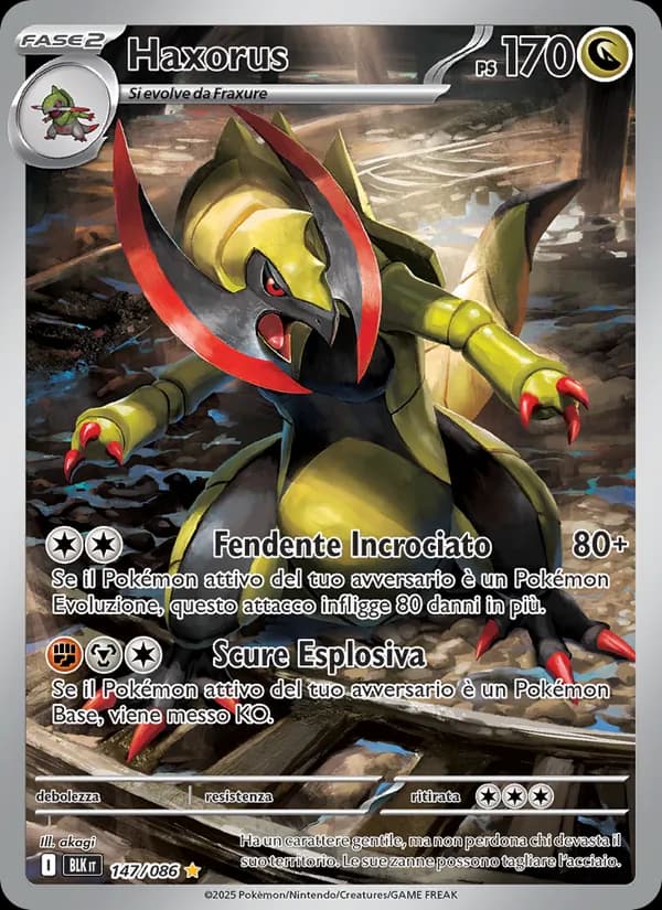 Haxorus card in Italian